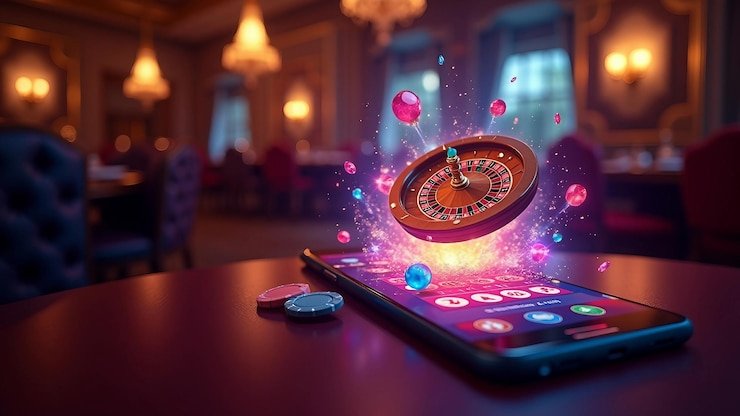 Pengguna dewasa membaca menu olahraga mobile